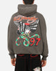 Ed Hardy Happy Motors Hoodie Washed Charcoal