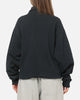 American Thrift Leisure Quarter Zip Mock Neck Sweater Washed Black