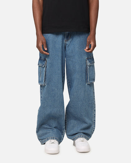 Saint Morta Cargo Jeans Blue Denim