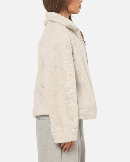 Nike Women's Sportswear Essential High-Pile Fleece Jacket Light Bone