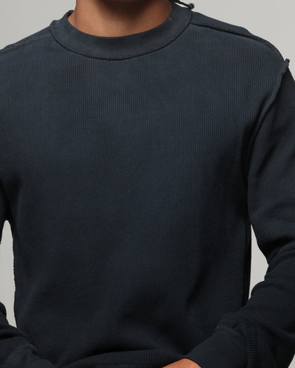 American Thrift Long Sleeve Thermal T-Shirt Washed Black