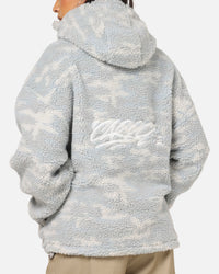 Carre Sherpa Hooded Jumper Snow Camo