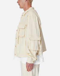 MNML Brushed Twill Cargo Jacket Khaki