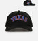 New Era Texas Rangers 'Metallic Wordmark' 9FORTY A-Frame Snapback Black