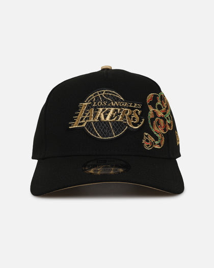 New Era Los Angeles Lakers 'Year Of The Snake' 9FORTY A-Frame Snapback Black/Gold