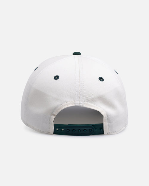 New Era Chicago White Sox 'Dark Green Chrome' 9FORTY A-Frame Unstructured Snapback White/Green