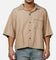 MNML Strip One Pocket Pajama Shirt Brown/Cream