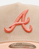 New Era Atlanta Braves 'Peach Suede' 9FORTY A-Frame Snapback Peach