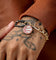 Wild for the Weekend Slam Dunk Basketball Bracelet Black/Gold/Red