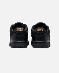 Nike Women's Dunk Low "Croc Skin" Black/Black
