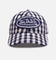 Von Dutch Distressed Plaid Dad Snapback Navy