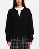 XXIII 3/4 Zip College Jumper Black