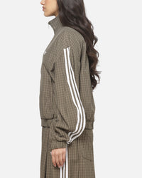 Adidas Women's Checks Track Top Olive