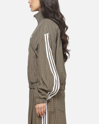 Adidas Women's Checks Track Top Olive