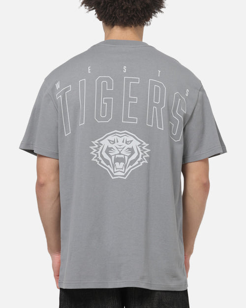 Bleacher Athletic Wests Tigers NRL Attrition Solid T-Shirt Grey