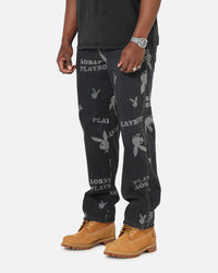 Playboy Mess Denim Jeans Washed Black