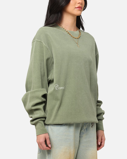 Carre Avenue Ribbed Crewneck Olive
