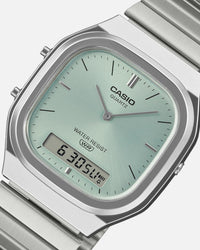 Casio AQ240E-2A Watch Silver/Green
