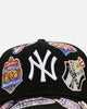 New Era New York Yankees 'All Over Embroidery' 9FORTY A-Frame Snapback Black