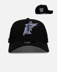 New Era Florida Marlins 'Black And Sky Blue' 9FORTY A-Frame Snapback Black/Sky Blue