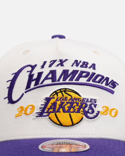 Mitchell & Ness Los Angeles Lakers 'NBA Elite Finals' MVP Snapback Cream/Purple