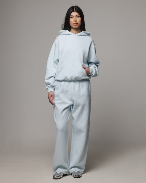American Thrift Women's Classic Hoodie Light Blue