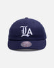 Mitchell & Ness Los Angeles Lakers 'Black Letter' Legacy Low Profile Snapback Indigo