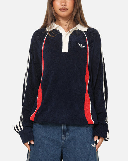 Adidas Retro Remix Teamgeist Long Sleeve Polo Night Indigo