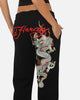 Ed Hardy Women's Afterburn Flare Trackpants Black