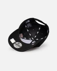 New Era Las Vegas Raiders 'Corduroy Roses' Golfer Pre-Curved Snapback Black Corduroy/White