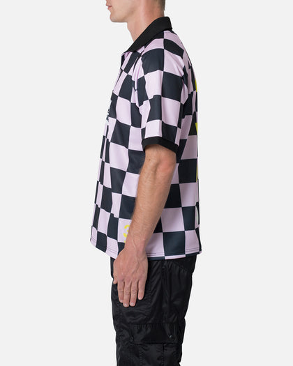 MNML Checkered Polo Shirt Pink
