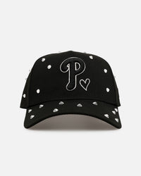 New Era Philadelphia Phillies 'Black Satin Hearts' 9FORTY A-Frame Snapback Black