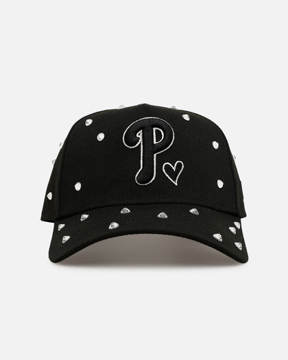 New Era Philadelphia Phillies 'Black Satin Hearts' 9FORTY A-Frame Snapback Black