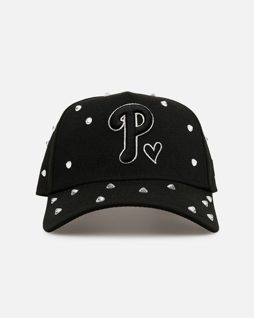 New Era Philadelphia Phillies 'Black Satin Hearts' 9FORTY A-Frame Snapback Black