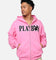 Playboy By Culture Kings Bunny Zip Hoodie Pink