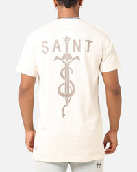 Saint Morta Daggers Lafayette T-Shirt Off White/Brown