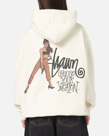 S Double Choose Your Weapon Hoodie Washed White