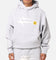 Loiter Hybrid Hoodie Grey Marle