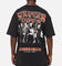 73Studio X Stranger Things Hawkins Heroes T-Shirt Black Acidwash