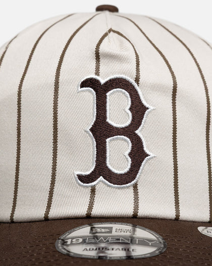 New Era Boston Red Sox 'Washed Stone Walnut' 19TWENTY Snapback Brown Pinstripe