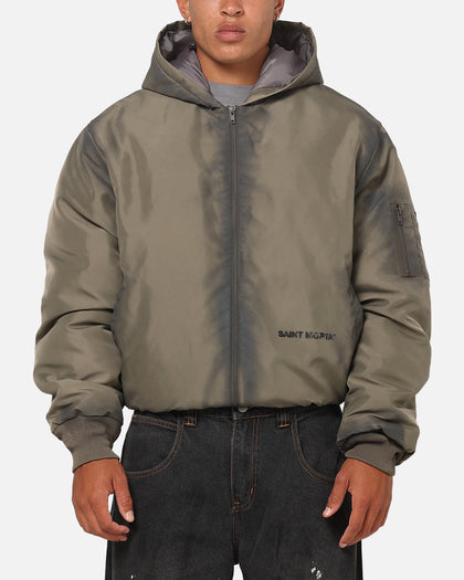 Saint Morta Patriot Hoodie Bomber Jacket Tan