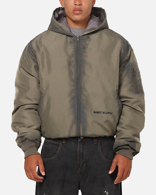 Saint Morta Patriot Hoodie Bomber Jacket Tan
