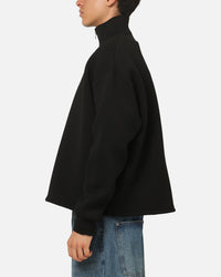 Saint Morta Athltc Quarter Zip Crewneck Black