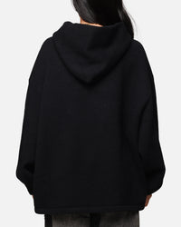 MNML Tonal Grain Knitted Hoodie Black