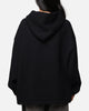 MNML Tonal Grain Knitted Hoodie Black