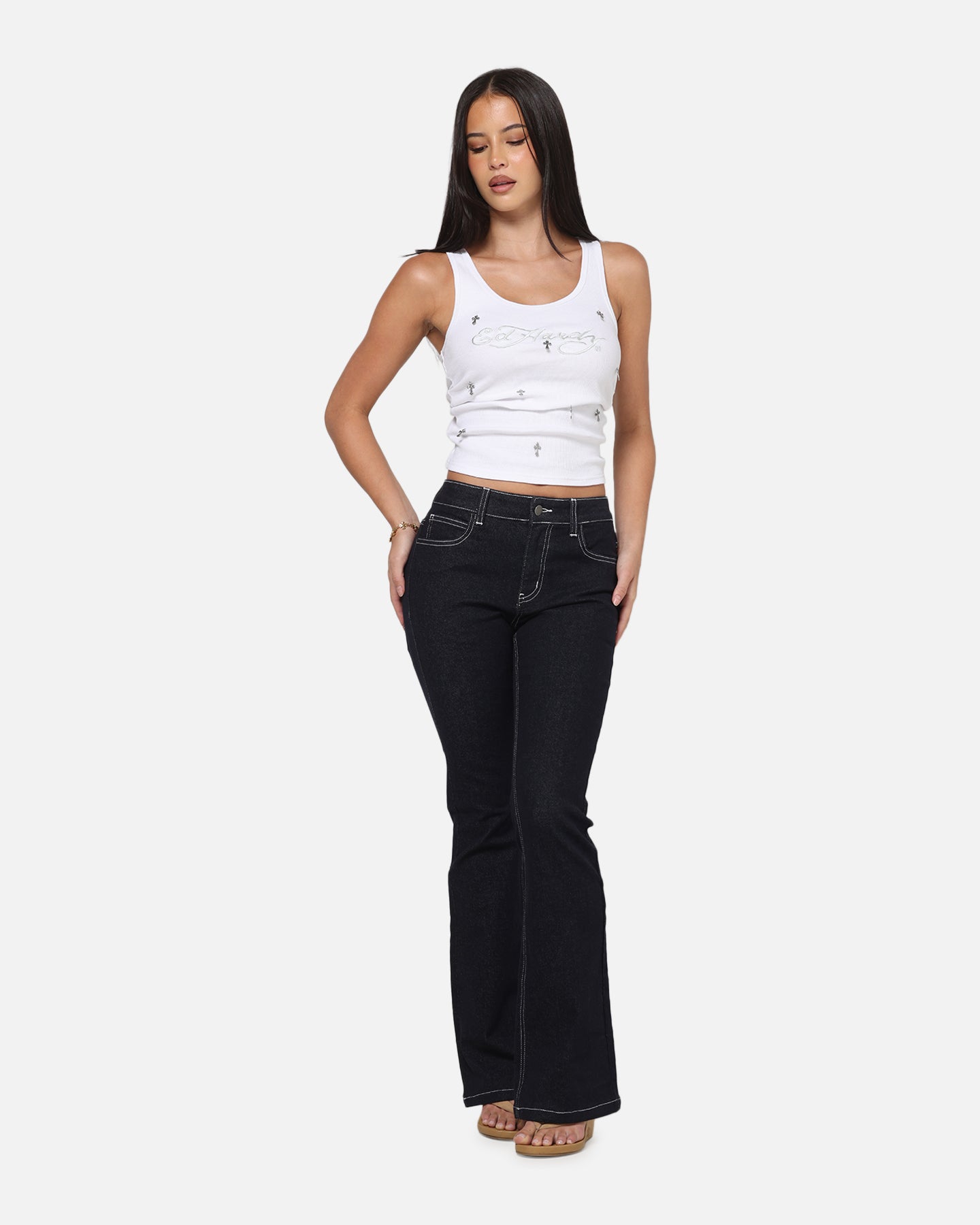 Ed Hardy Women's Eternal Tank White | Culture Kings