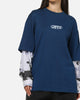 Carre Static Layered Long Sleeve T-Shirt Blue