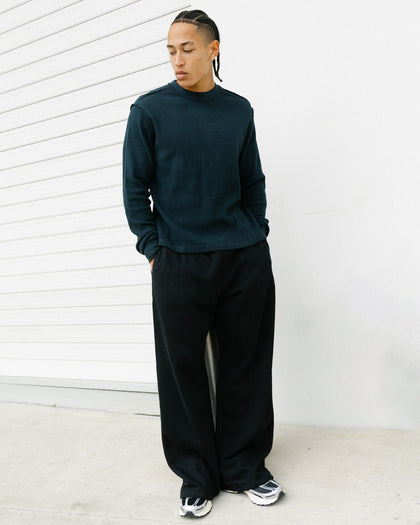 American Thrift Long Sleeve Thermal T-Shirt Washed Black