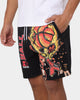 Starter Slamming Track Shorts Washed Black