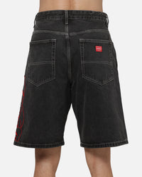 Worship Scripted Big Dawg Jean Shorts Used Black